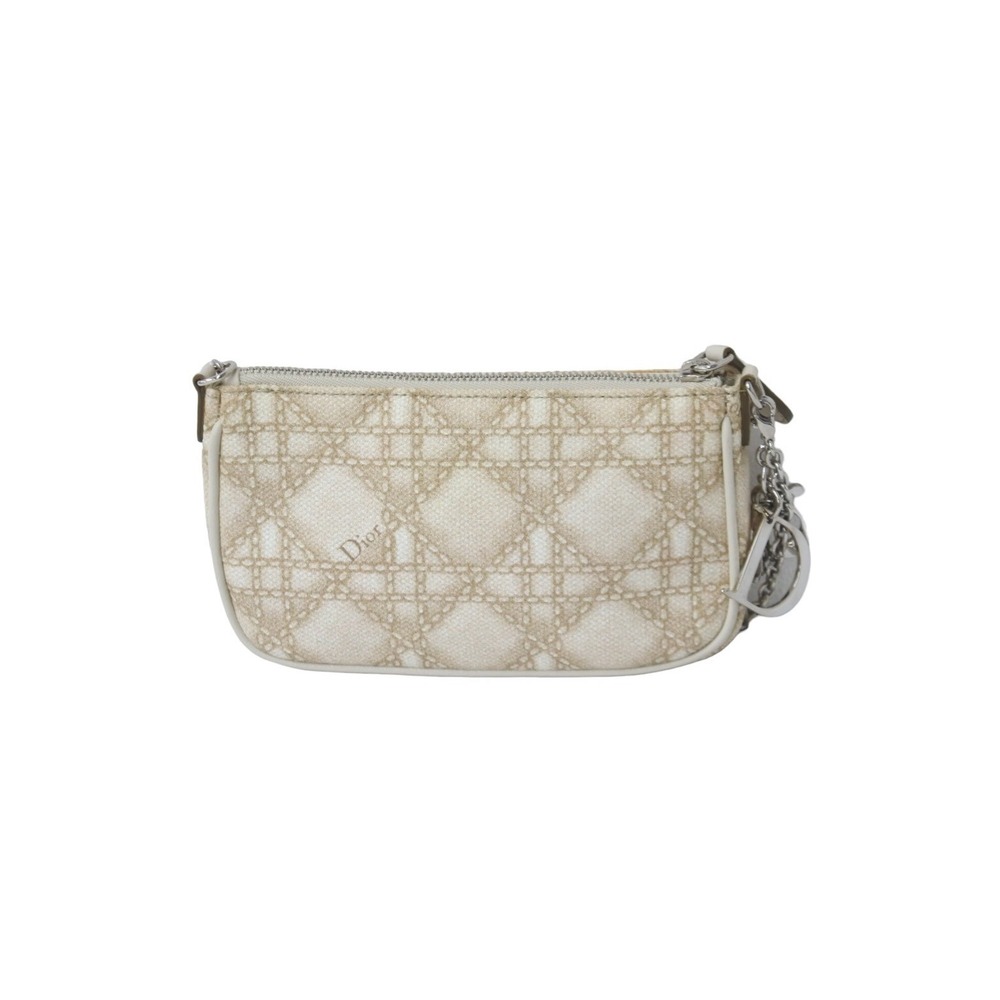 Christian Dior Handbag Pouch Beige Tan - Picture 2 of 10